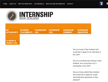 Tablet Screenshot of internship-nz.com